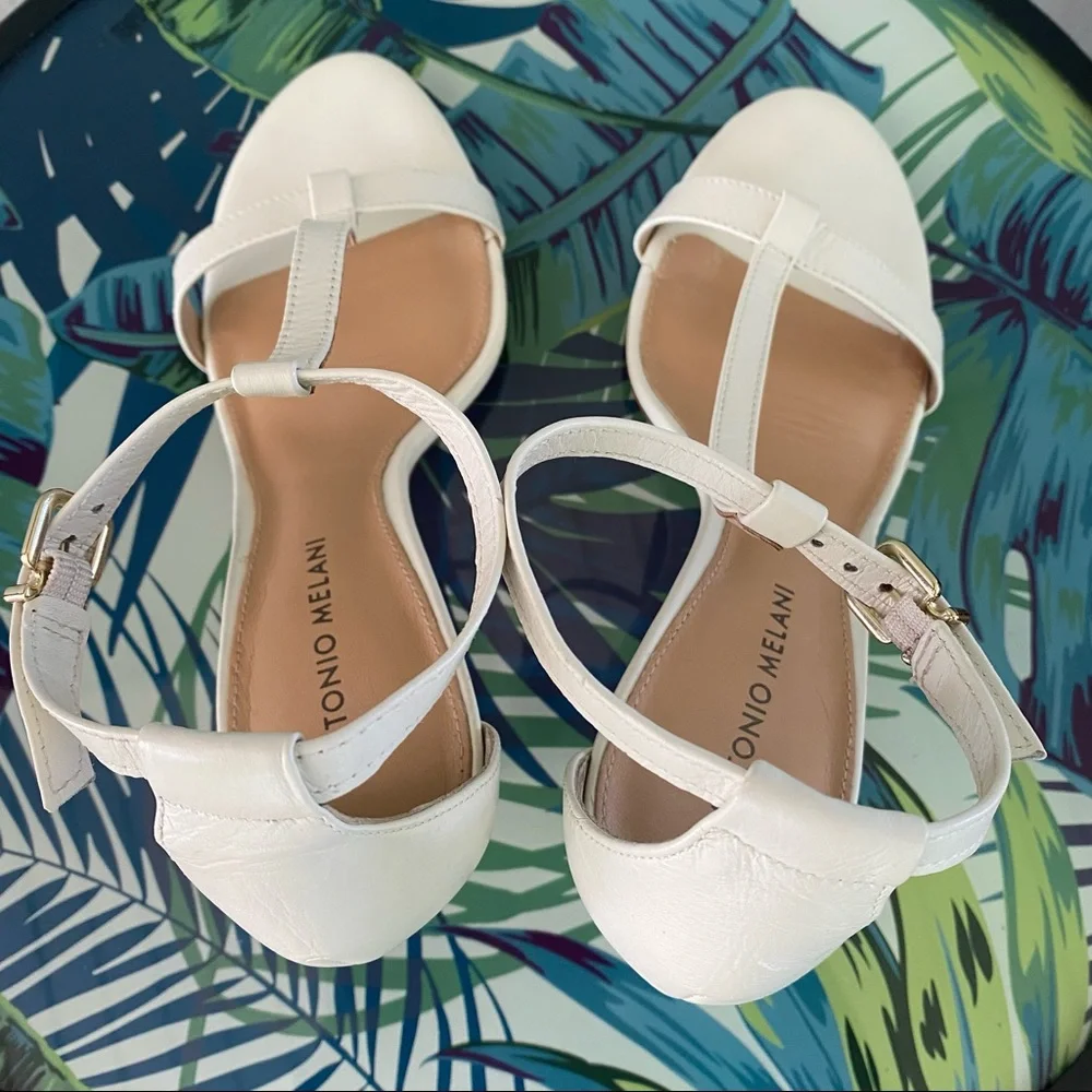 ANTONIO MELANI AUDREY T-STRAP SANDALS